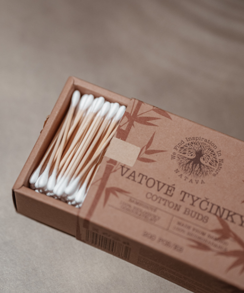 Natava bambusz fültisztítópálcák dobozban