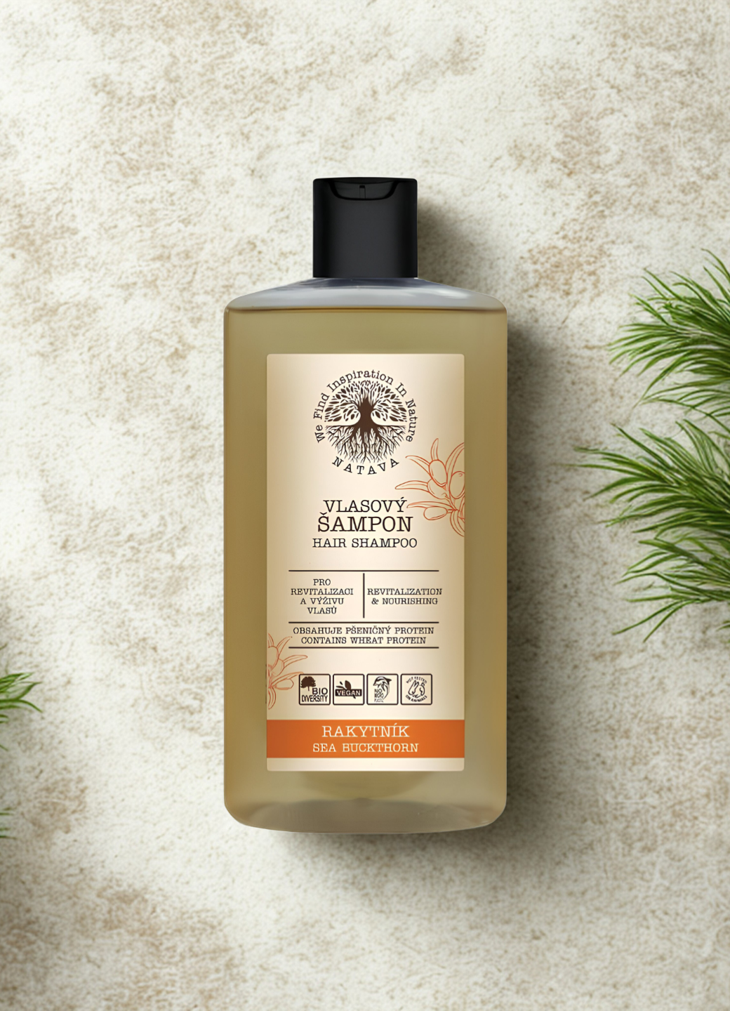 Natava sampon homoktövis kivonattal, 250 ml