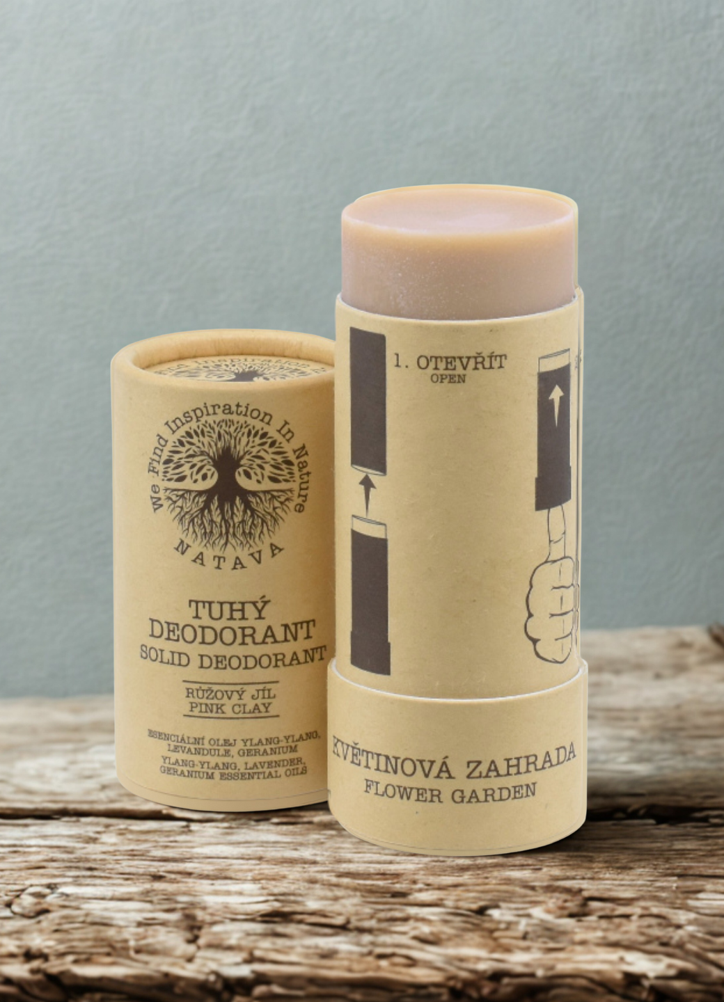 Natava szilárd dezodor - flower garden, 60g