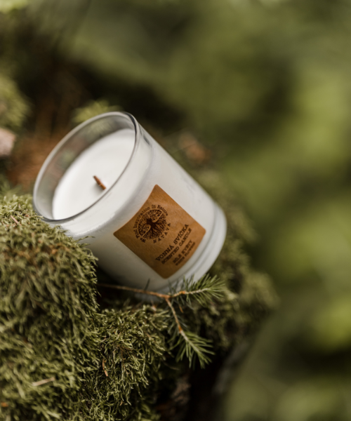 Natava forralt almabor illatú szójagyerty karácsonyi hangulattal