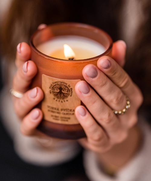 Natava szójagyertya karácsonyi süti illattal