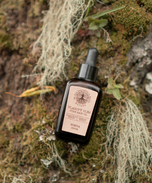 Natava hajolaj neem kivonattal pipettás üvegben