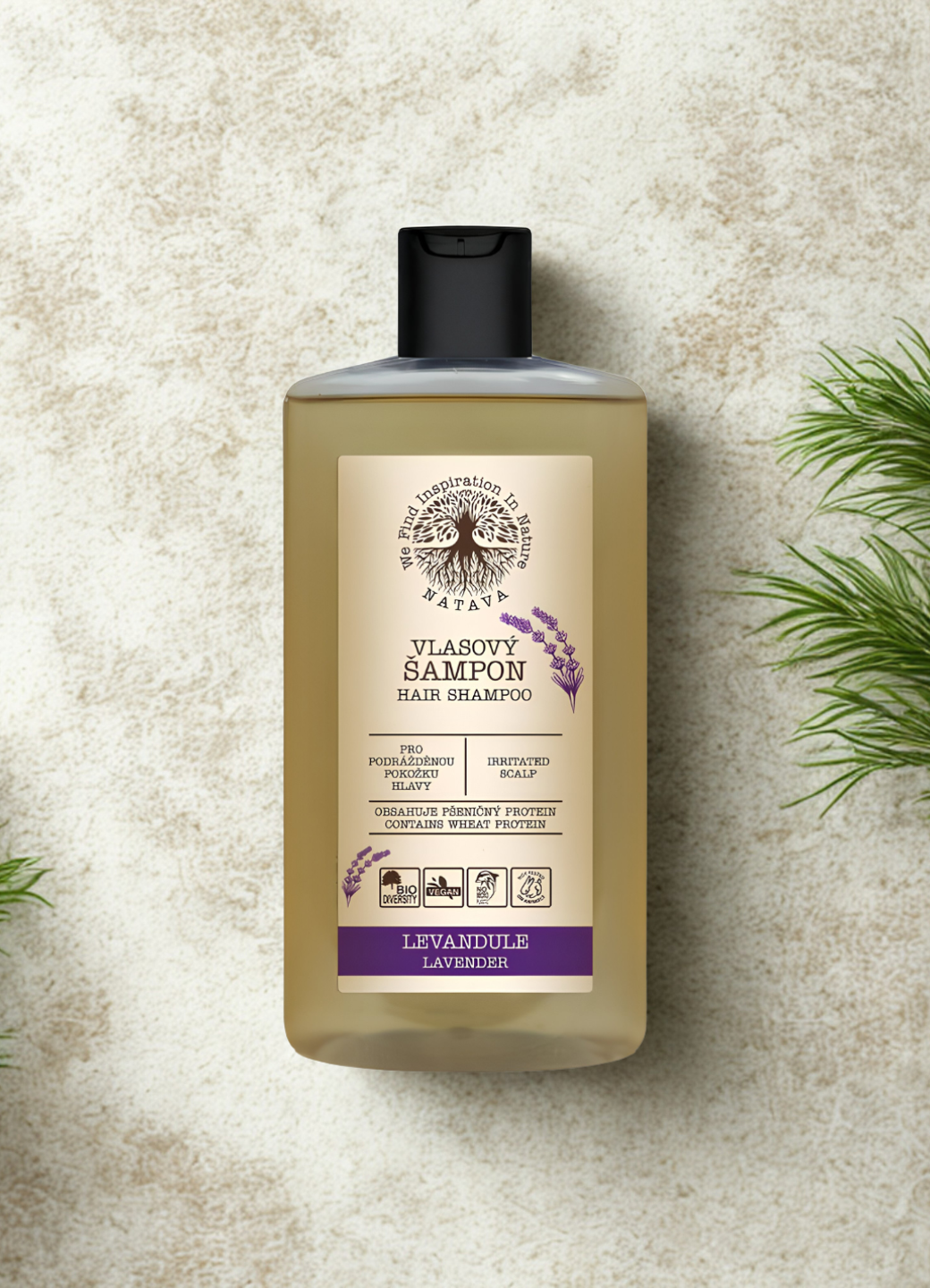 Natava sampon levendula kivonattal, 250 ml