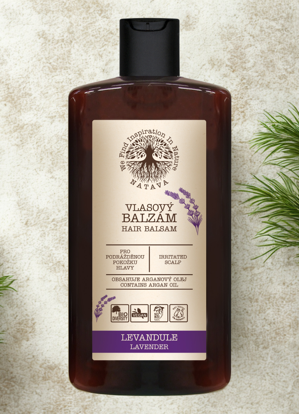 Natava balzsam érzékeny fejbőrre, levendula kivonattal, 250 ml