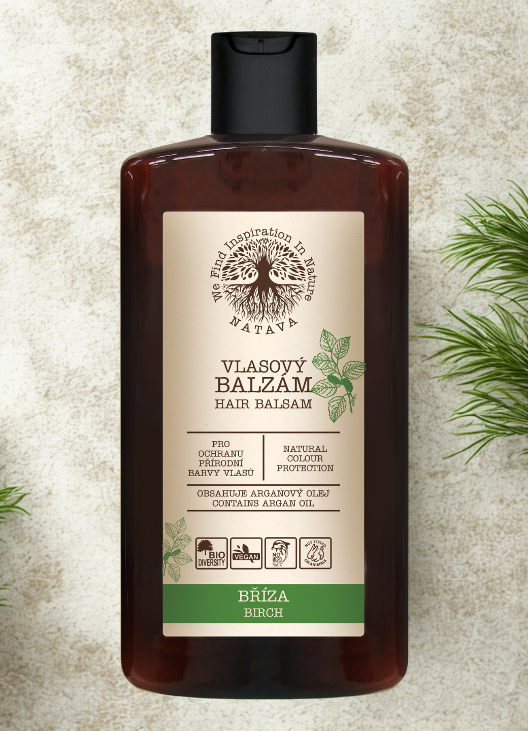 Natava balzsam természetes hajra, nyírfa kivonattal, 250 ml