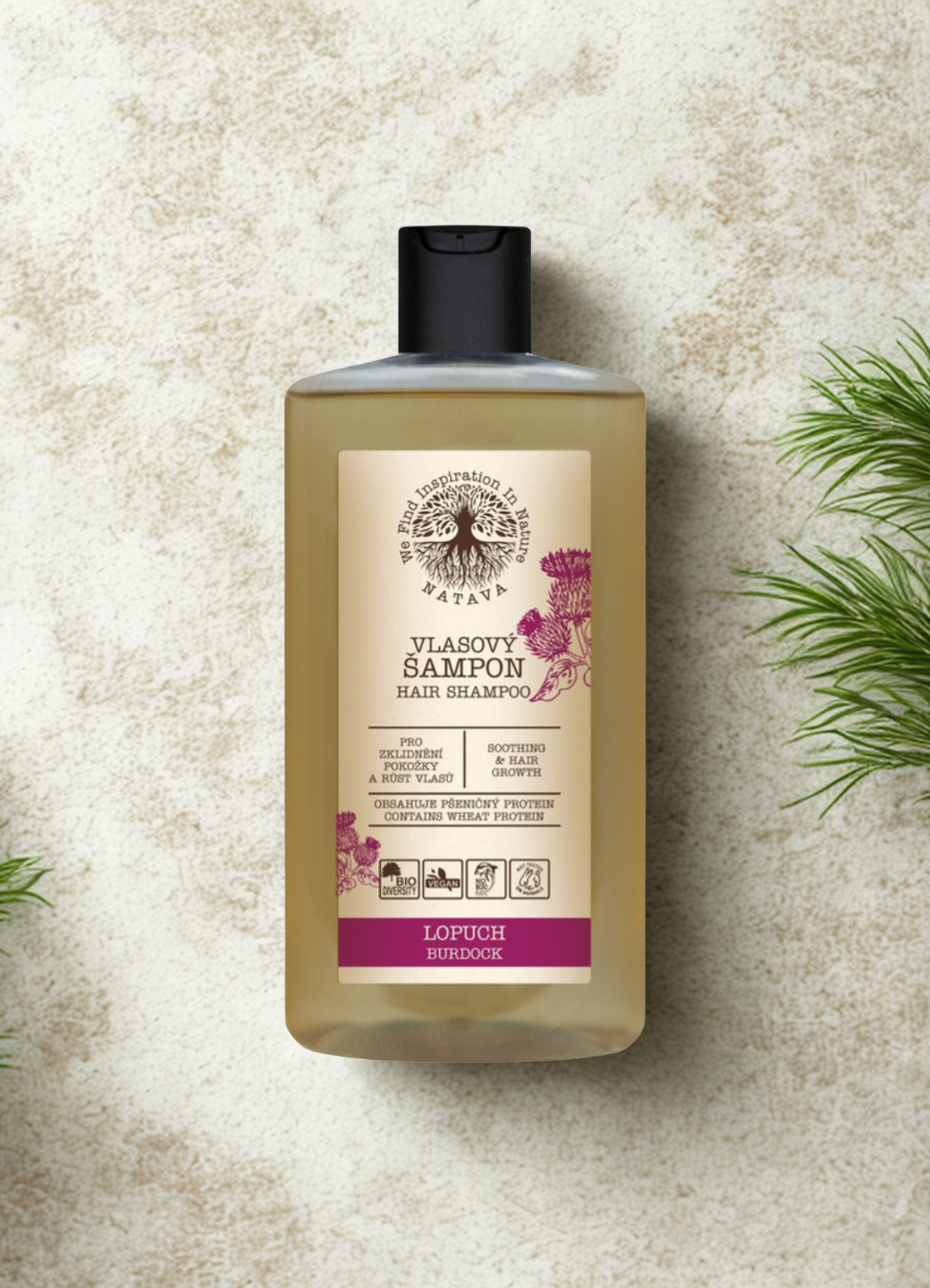 Natava hajhullás elleni sampon bojtorján kivonattal 250 ml