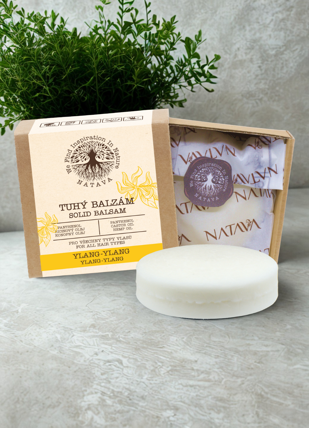 Natava szilárd balzsam ylang-ylang kivonattal, 75g