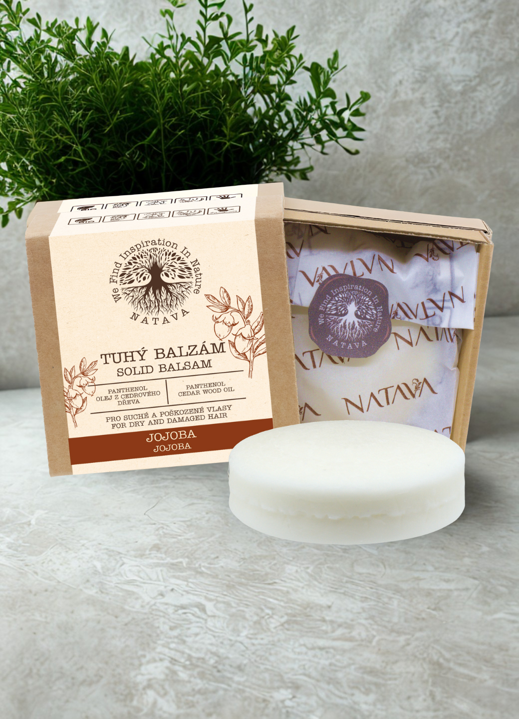 Natava szilárd balzsam jojoba kivonattal, 75g