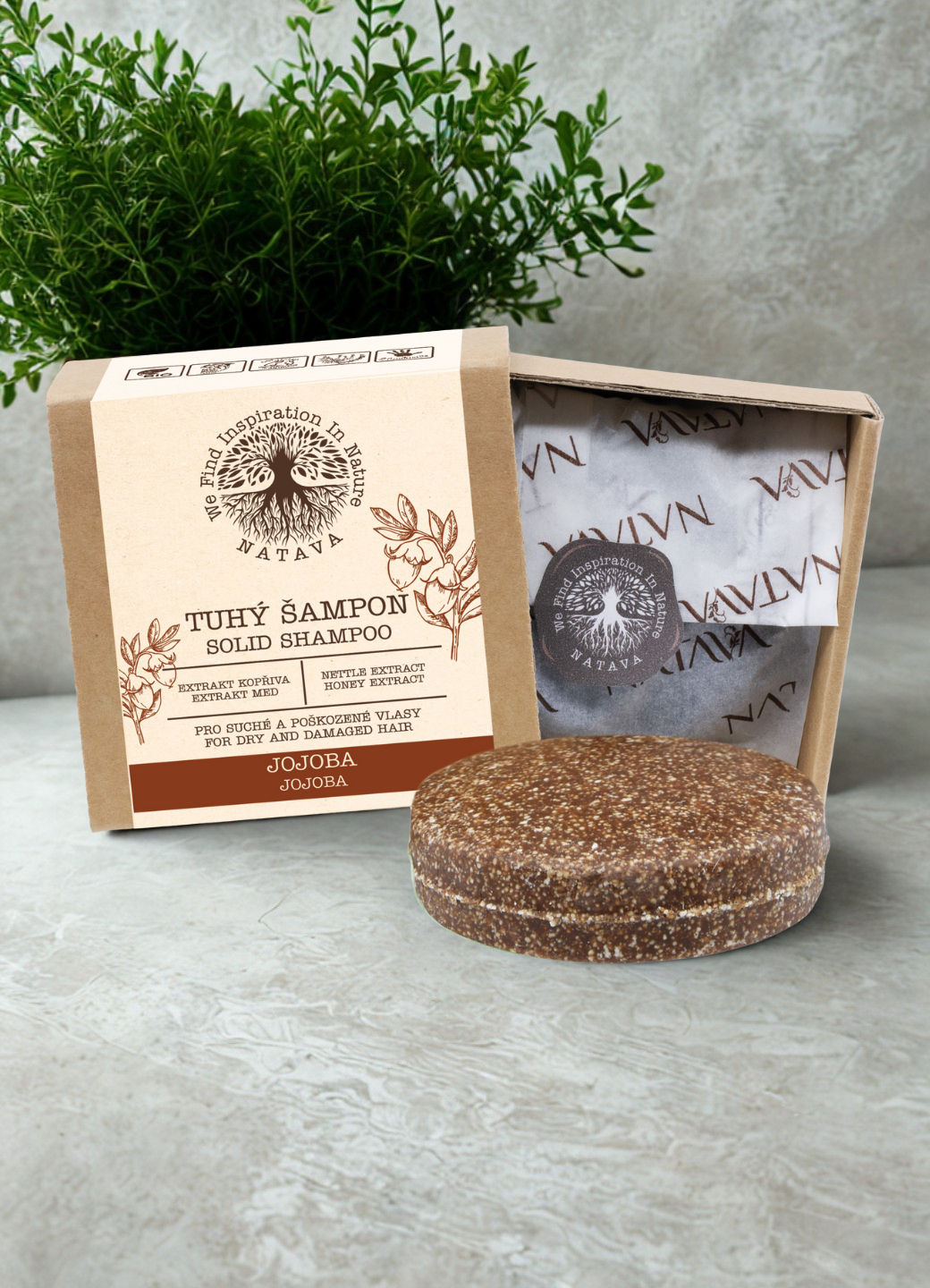 Natava szilárd sampon jojoba kivonattal, 85g