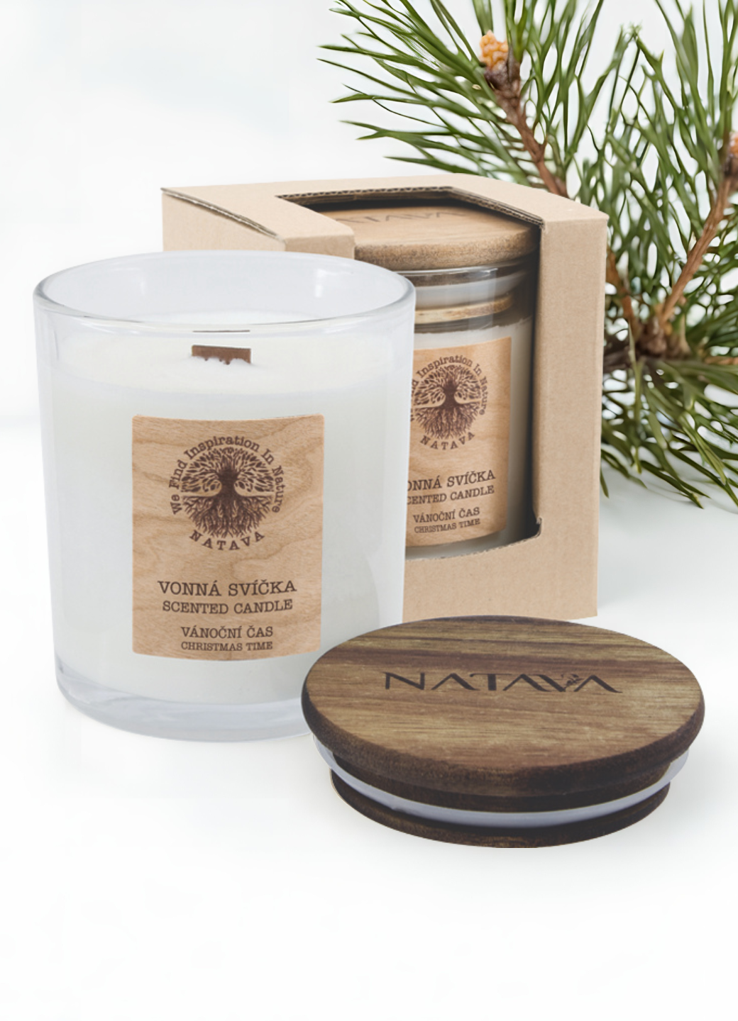 Natava szójagyertya - Christmas Time, 220g