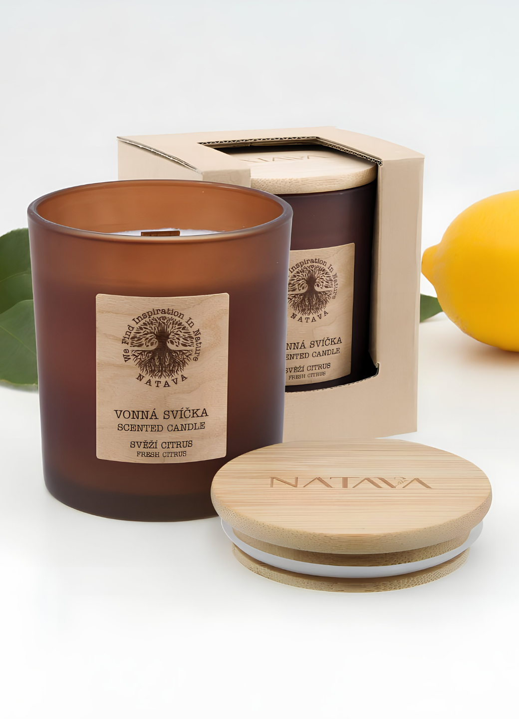 Natava szójagyertya - fresh citrus, 220g