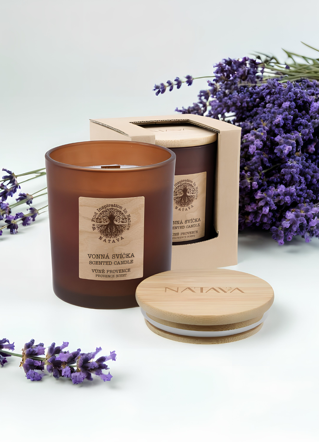 Natava szójagyertya - levendula illat, 220g