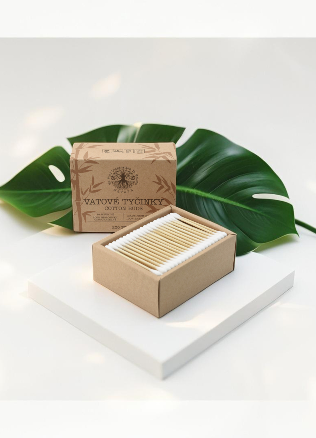 Natava bambusz fültisztító pálcika (200db)