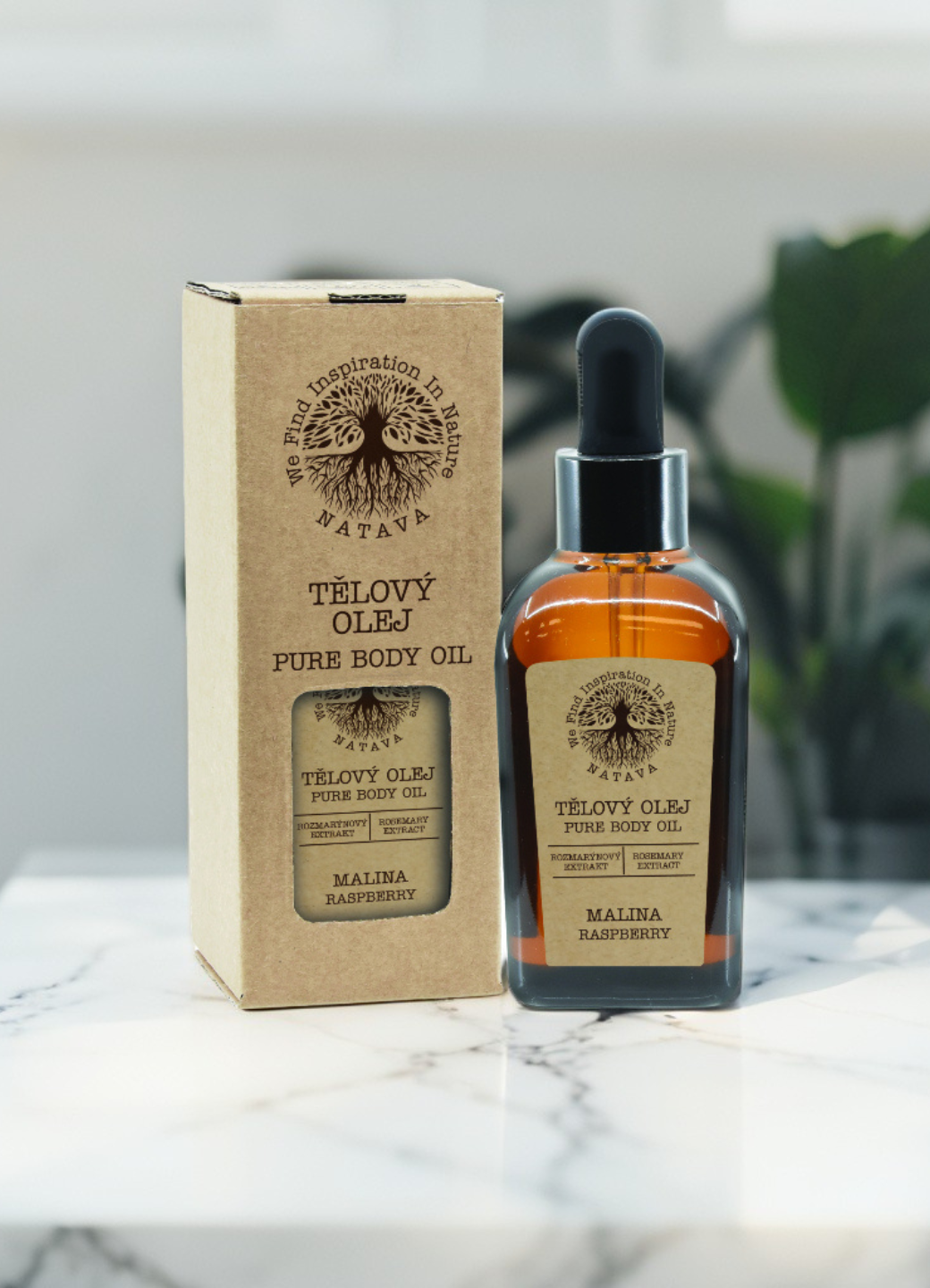 Natava testolaj - málnamagolajjal, 50ml