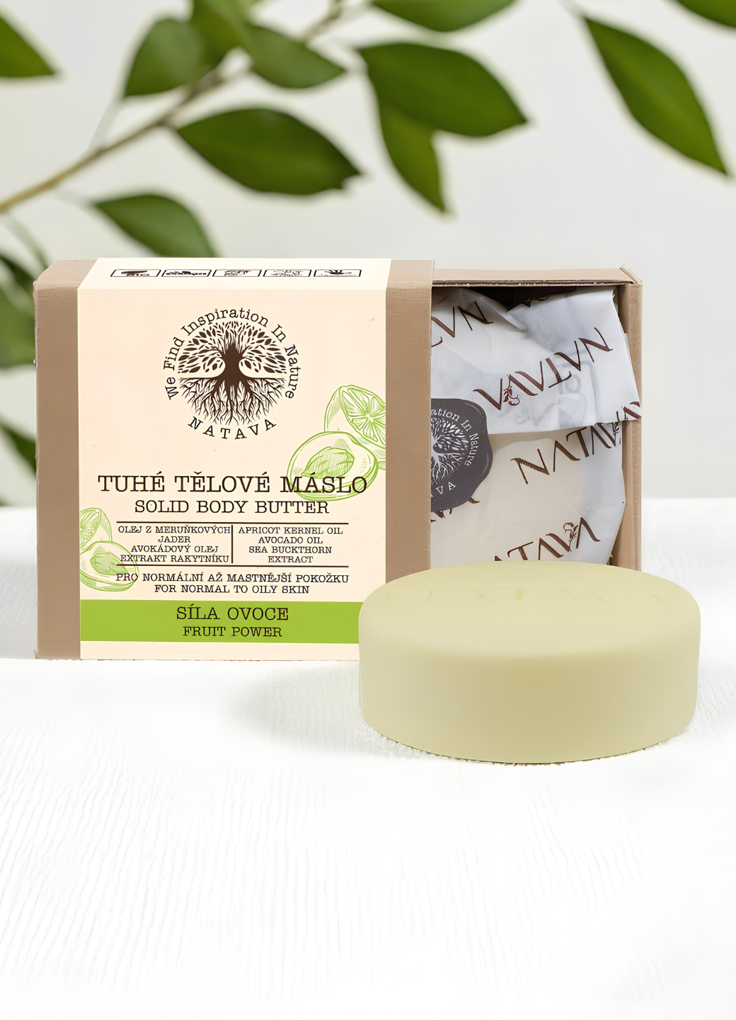 Natava szilárd testápoló - fruit power, 100g