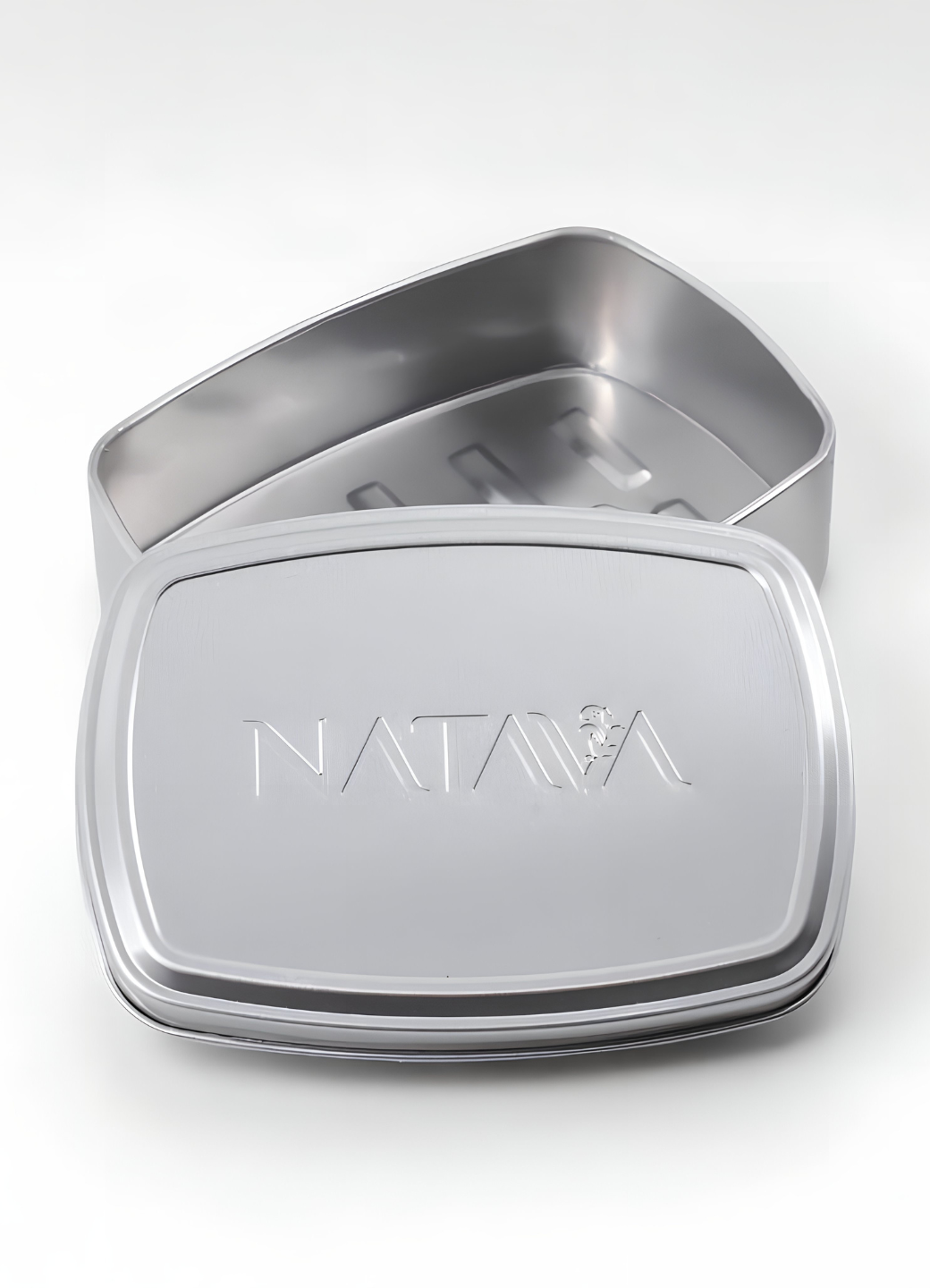 Natava alumínium szappantartó - szögletes