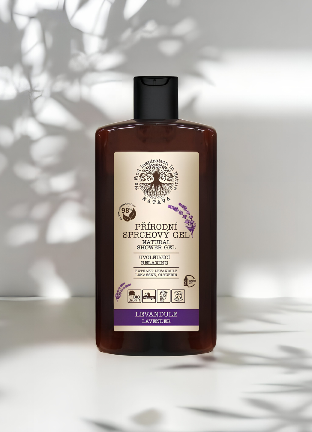 Natava tusfürdő levendula kivonattal, 250ml