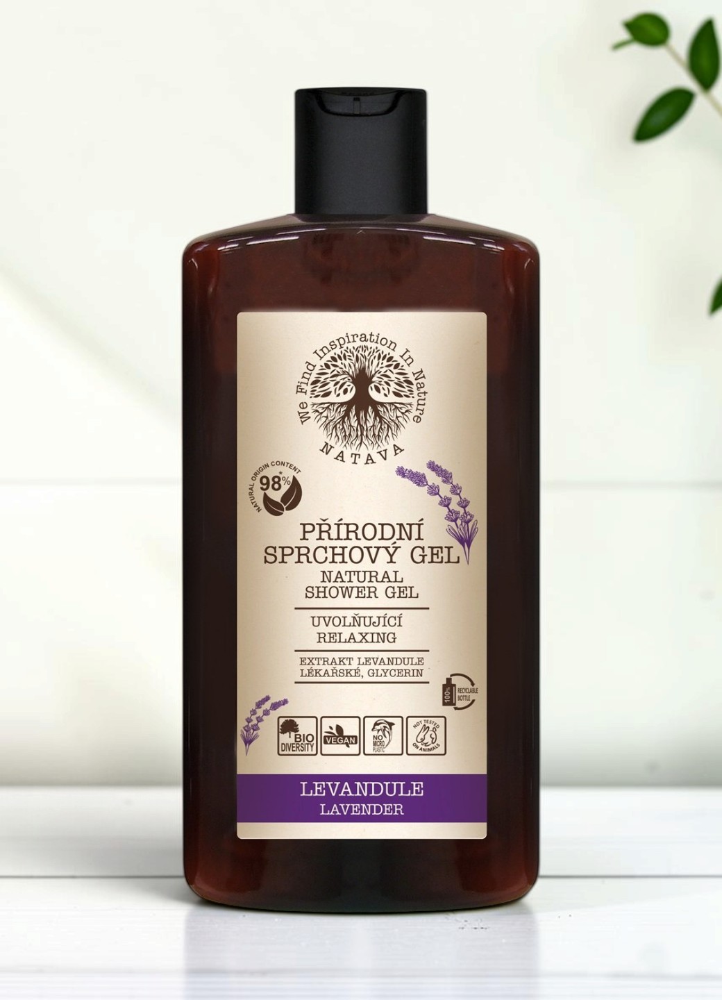 Natava tusfürdő levendula kivonattal, 250ml