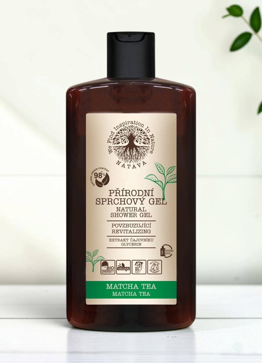Natava tusfürdő matcha kivonattal, 250ml