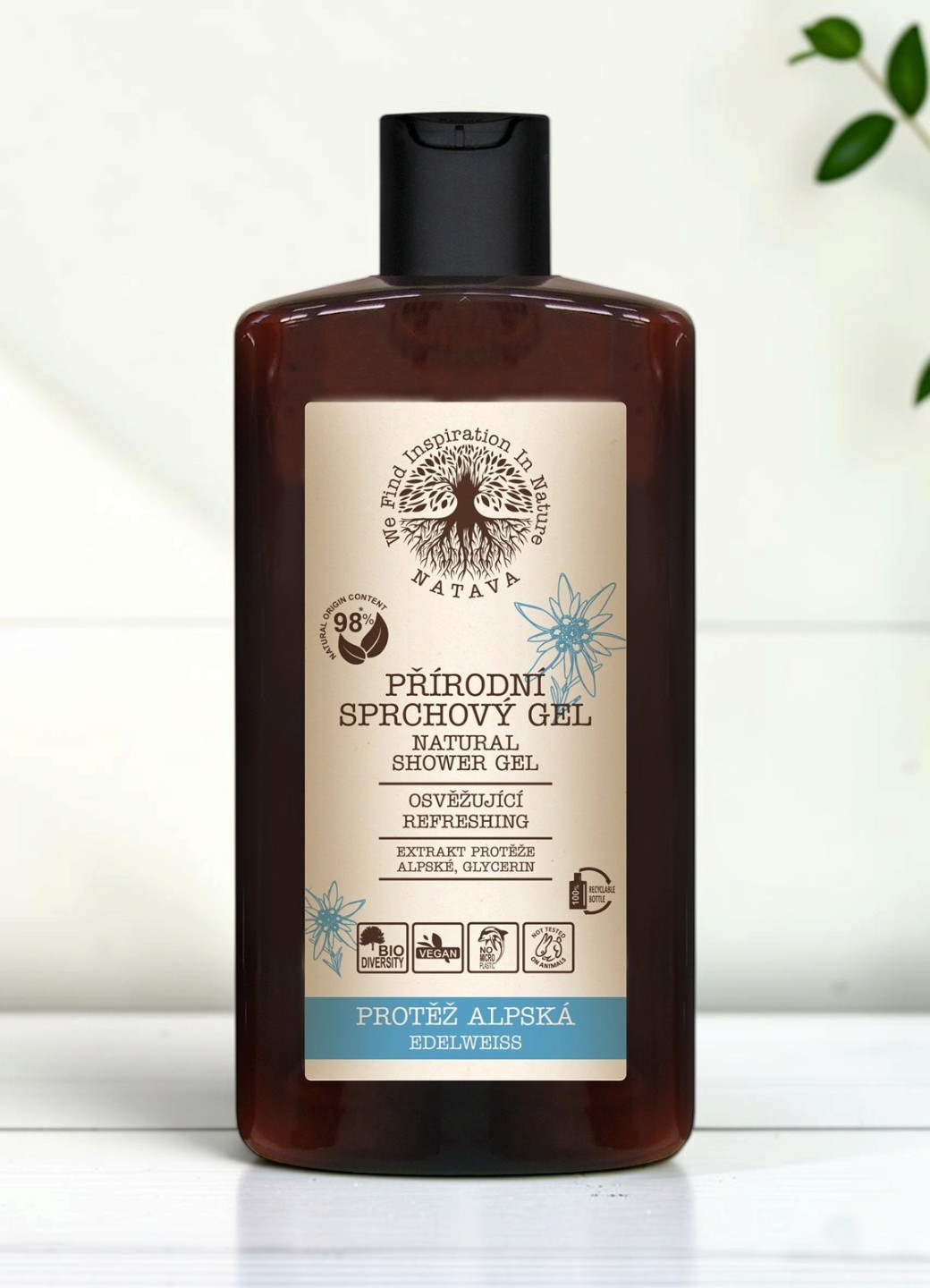 Natava tusfürdő havasi gyopár kivonattal, 250ml