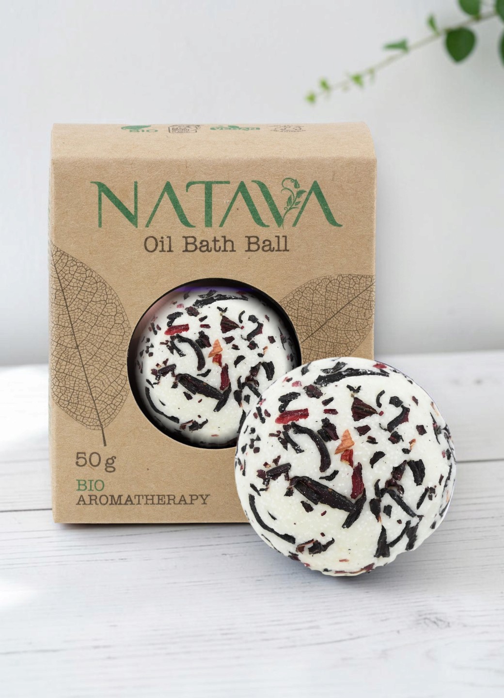 Natava fürdőgolyó - hibiszkusz, 50g