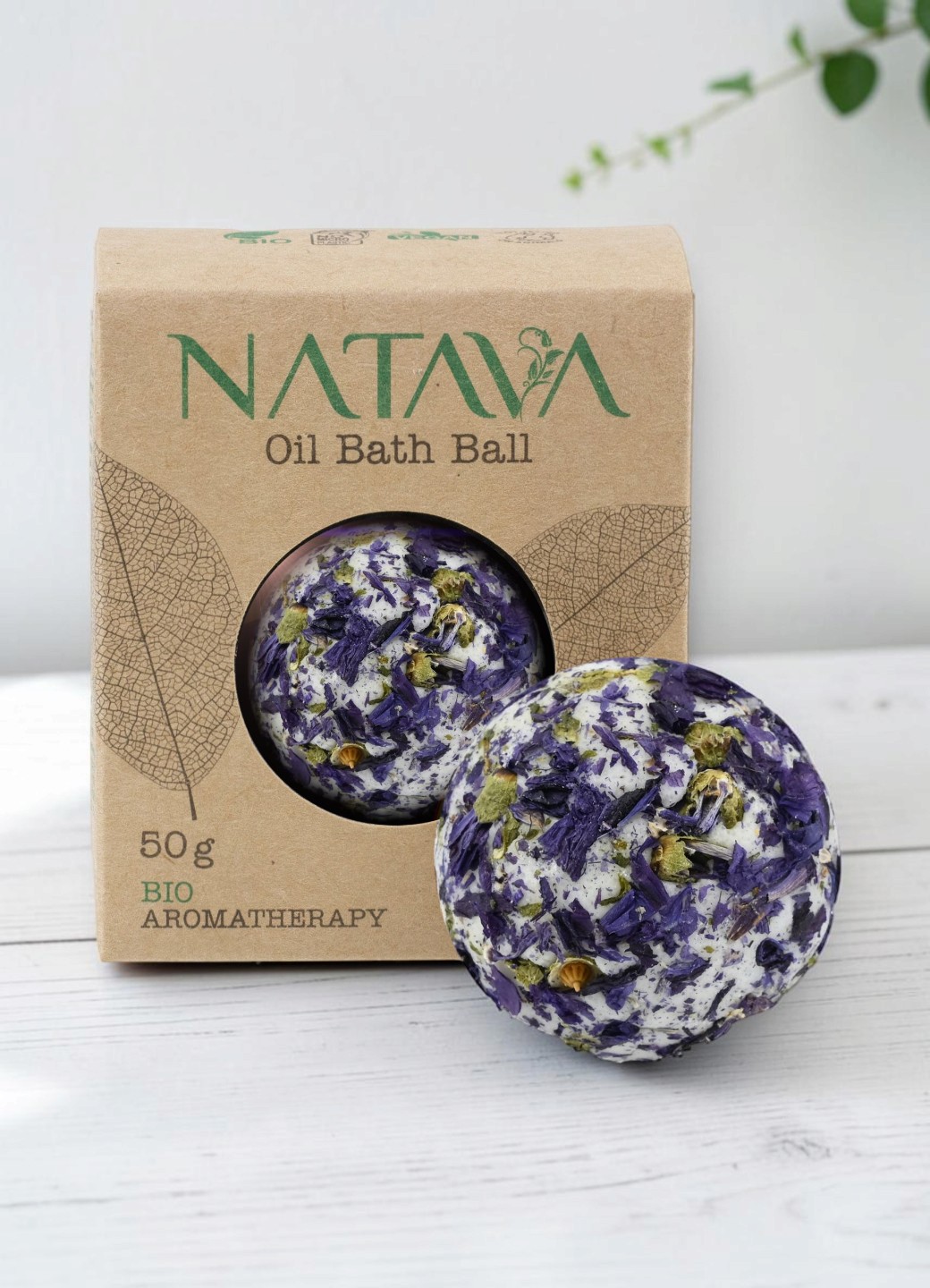 Natava fürdőgolyó - mályva, 50g