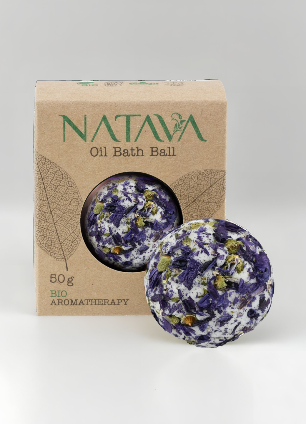 Natava fürdőgolyó - mályva, 50g