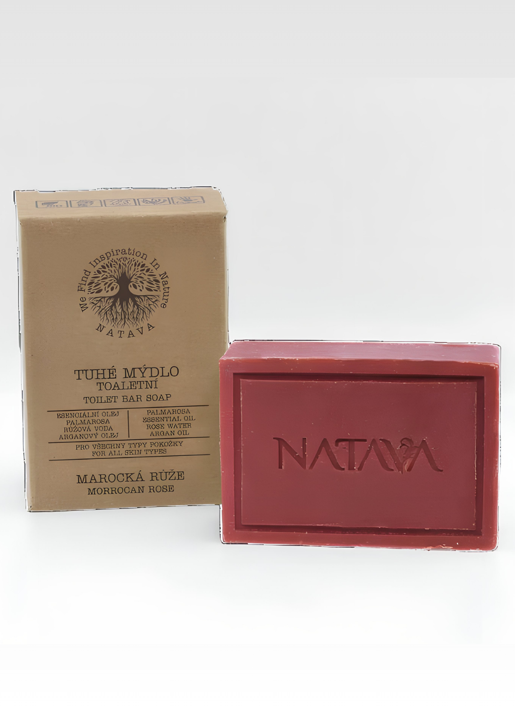 Natava szilárd toalettszappan - marokkói rózsa, 100g